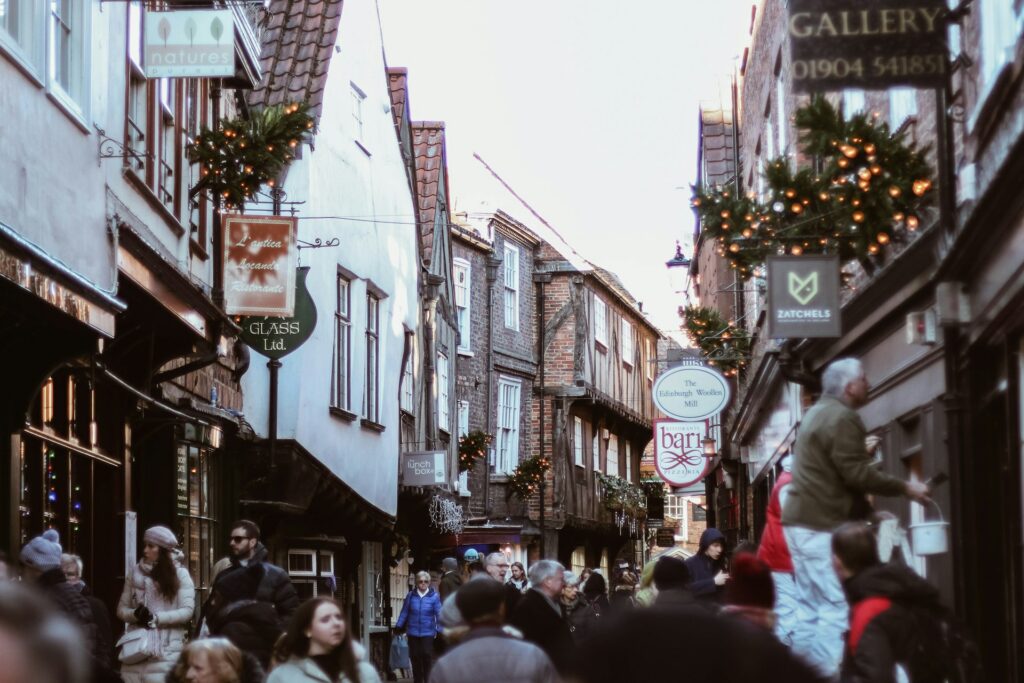 Yorks Shambles at Christmas