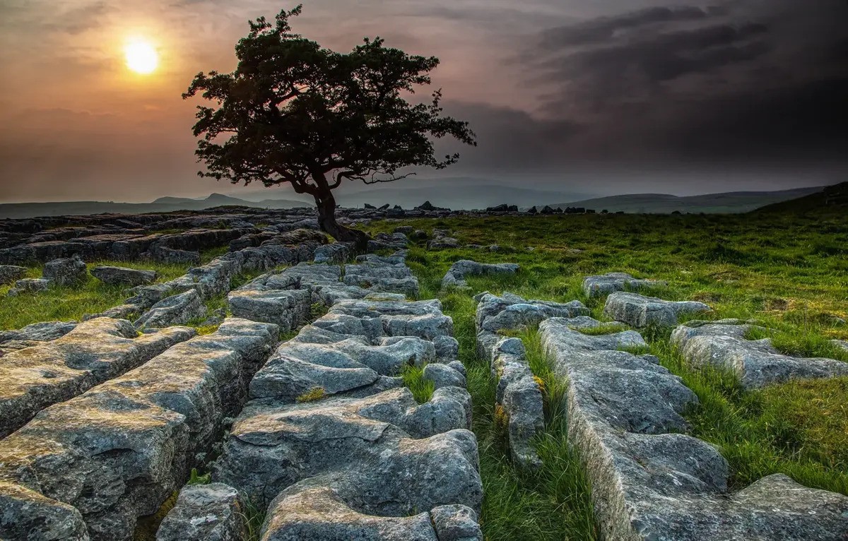 Malham Rocks at Night